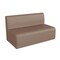 Flash Furniture Bright Beginnings Commercial Grade Modular Classroom Soft Seating, Armless 2-Seater Sofa, Neutral Vinyl MK-KE15709-GG - alternate 1